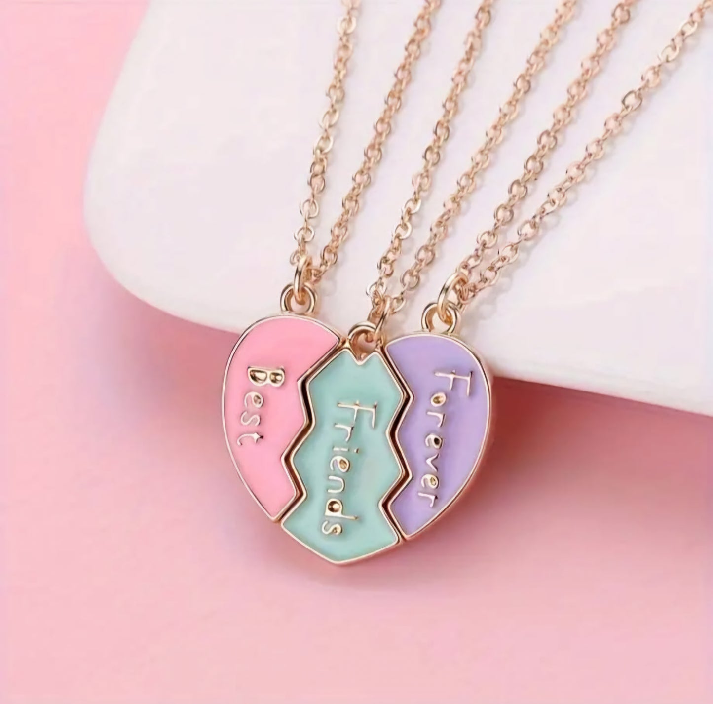 Triple BFF necklace set