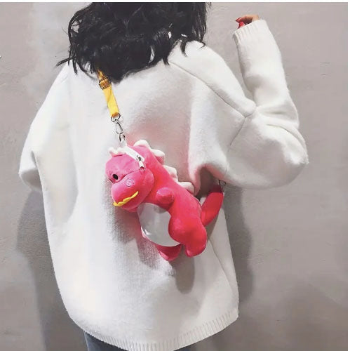 Cuteasaurus Pink Dinosaur Bag