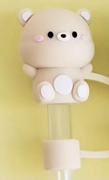 Cute Silicone Animal Straw Toppers