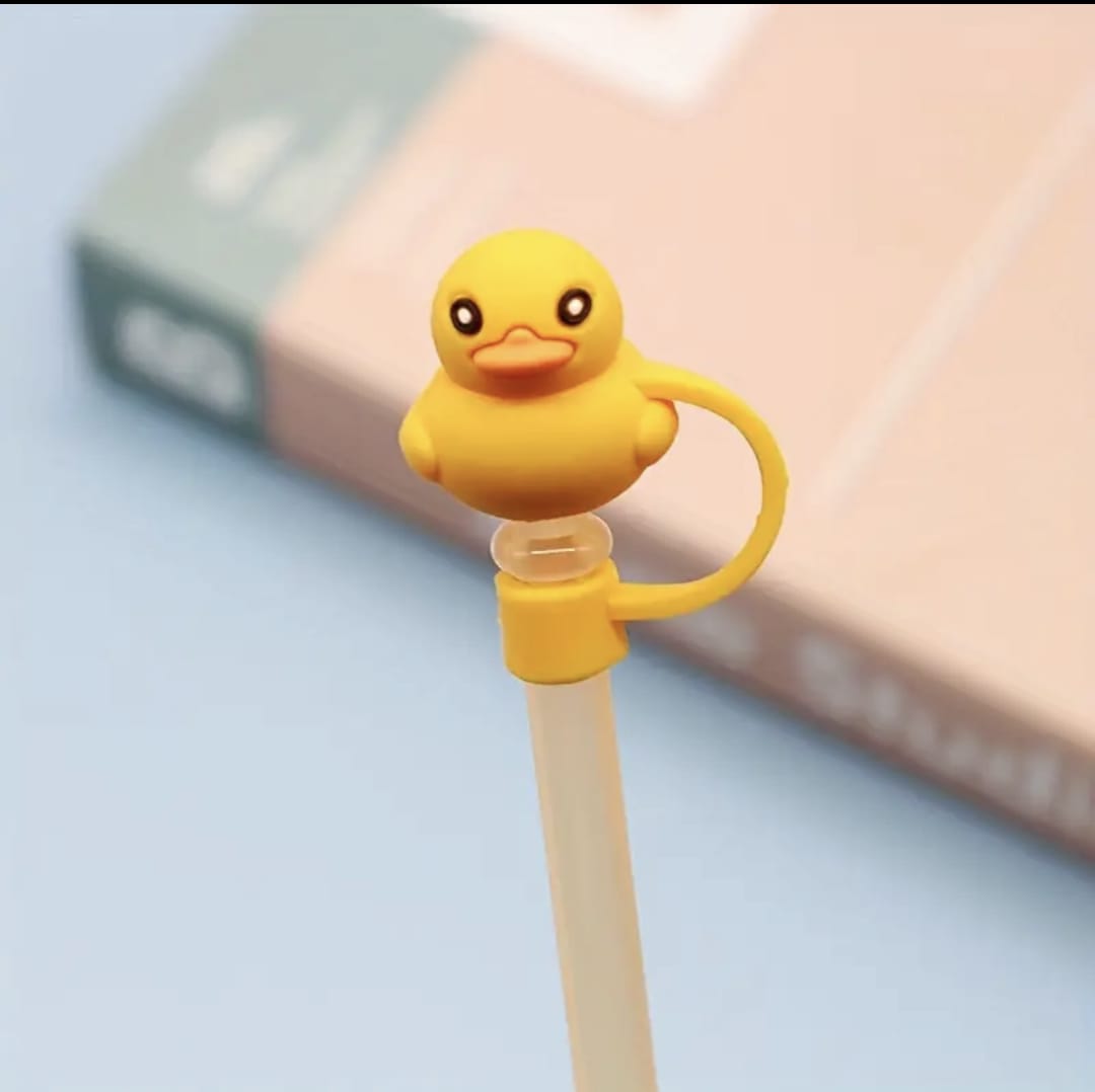 Cute Silicone Animal Straw Toppers
