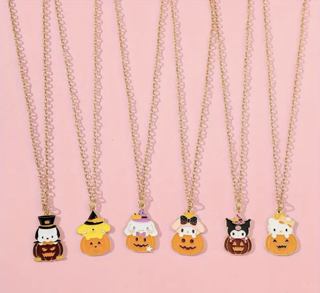 Halloween Hello Kitty & Friends Pumpkin necklace